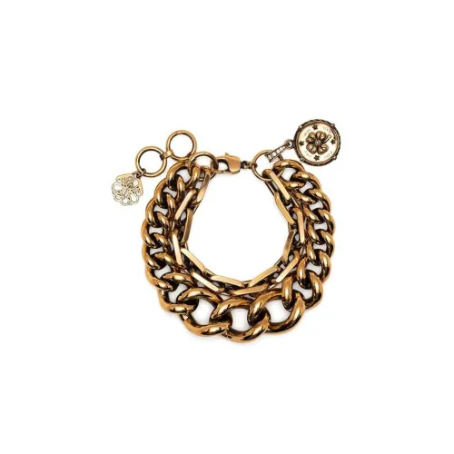 Alexander McQueen Brass Bracelets Антично-золотой Женские