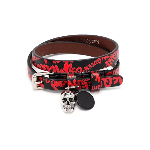 Alexander McQueen Кожа Наручные повязки Мужской Черный