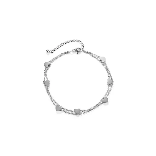 West Island Титановая сталь Браслеты на щиколотку Серебряный Женские