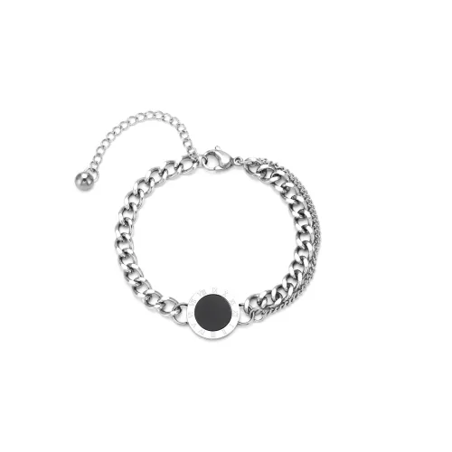 XXOFF Титановая сталь Браслеты Серебристый Белый Унисекс