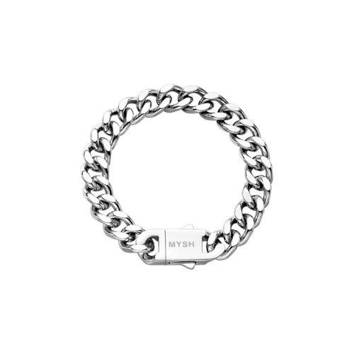MYSH Титановый стальной кубинский браслет для мужчин