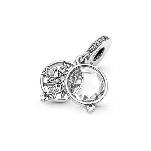 Pandora Sterling Silver 925 пробы, Синтетический кубический цирконий, Аксессуары, Серебряный, Женские
