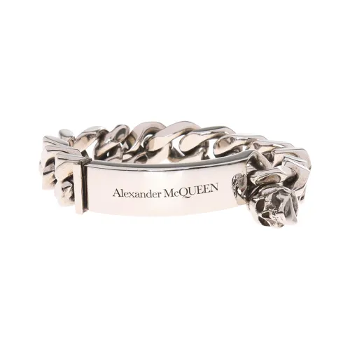 Alexander McQueen Браслеты из латанию Серебряный Мужской