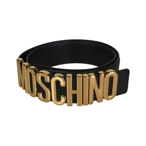 MOSCHINO Кожаные ремни Женские Черный