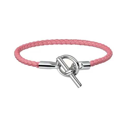 HERMES Glenan Кожа Браслеты Розовый Женские