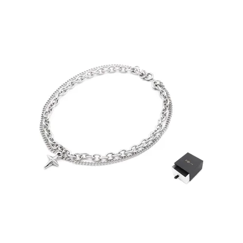 DAP Титановая сталь Браслеты на щиколотку Серебряный Унисекс