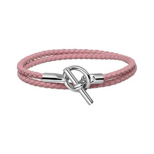 HERMES Glenan Кожа Браслеты Розово-вишневый Женские