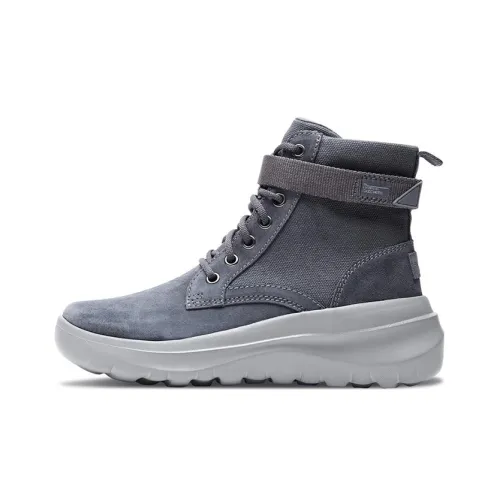 Skechers Skyhigh Ultra Короткий Мартин Boot Женские Серый