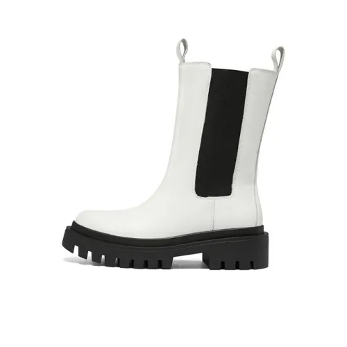 Skechers Короткий Мартин Boot Женские Белые