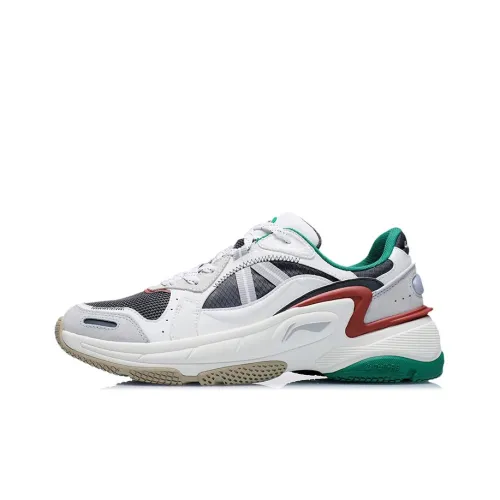 Подкладка Broken Generation светоотражающий поддержка низкий топ беговые кроссовки мужской серый белый красный стабильный многоцветный спортивный