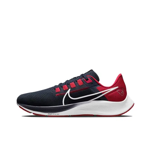 Nike Pegasus 38 Slip-resistant Abrasion-resistant Low Top Беговые кроссовки Мужские Черные Красные