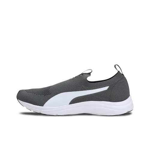 PUMA Lucifer KNIT Легкий Низкий Топ Беговые кроссовки Мужские Серый Белый