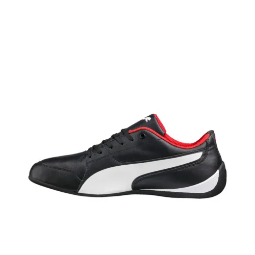 PUMA Ferrari Drift Cat 7 Slip-Resistant Abrasion-Resistant Low-Top Беговые кроссовки Мужские Черно-Белые