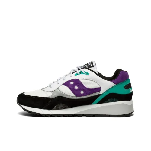 Saucony Shadow 6000 Into The Void Low Топ Беговые кроссовки Унисекс Белый черный фиолетовый Стандарт M