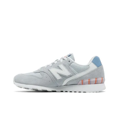 New Balance NB 696 Low Топ Повседневные Беговые Кроссовки Женские Серый Белый