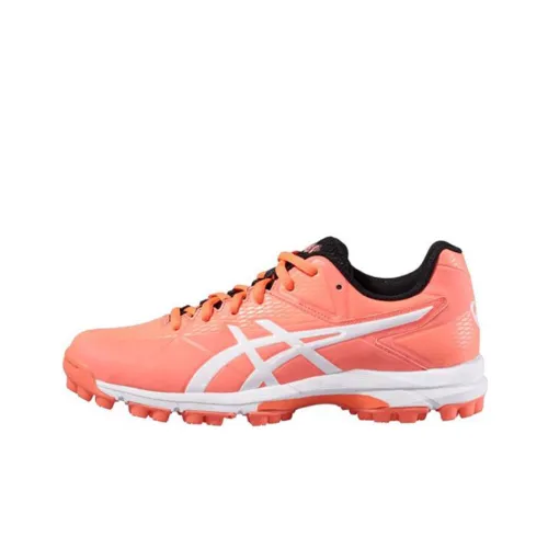 Asics Gel Hockey NEO 4 Low Топ Беговые кроссовки Женские Оранжевый Белый
