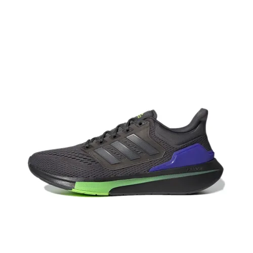Adidas EQ21 Run Slip-Resistant Abrasion-Resistant Breathable Low-Top Training Running Shoes Men's Graphite Gray Adidas EQ21 Run Противоскользящий Устойчивый к истиранию Дышащий Низкий Топ Тренировочные Беговые Кроссовки Мужские Графитовый Серый