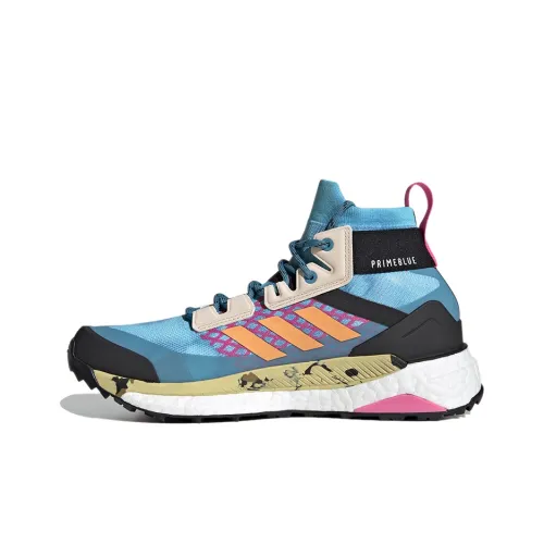 adidas Terrex FREE HIKER PRIMEBLUE Дышащий Устойчивый к истиранию Противоскользящий Высокий Топ Уличная обувь Женская