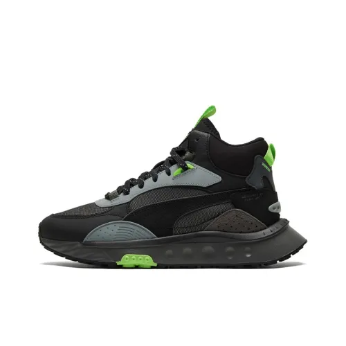 PUMA Wild Rider MID Ws MID Топ Casual Унисекс Черный Серый