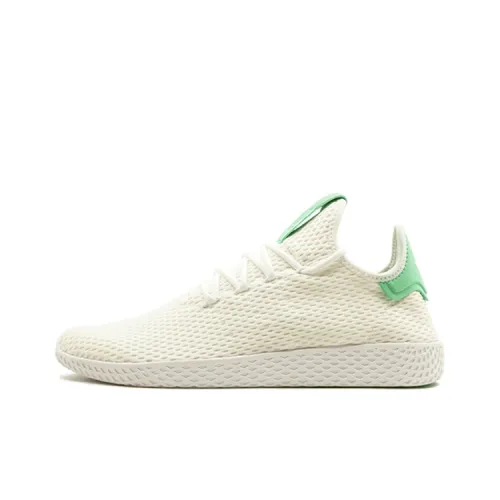 Adidas Originals Tennis Hu Зеленый Светящийся Амортизаторы Slip-resistant Низкий Топ Теннисные Кроссовки Унисекс Белый Зеленый