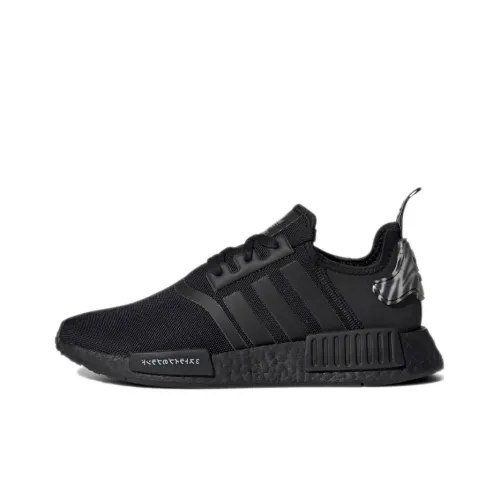 Adidas Originals NMD_R1 Slip-resistant Abrasion-resistant Low-top Беговые кроссовки Женские Черные