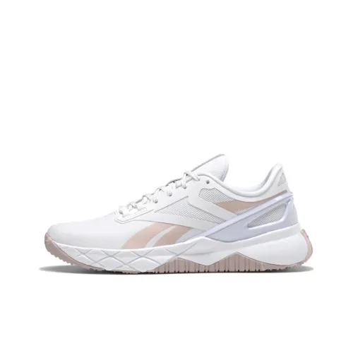 Reebok Nanofle Дышащий Низкий Топ Повседневные Беговые Кроссовки Женские Белые Золотые