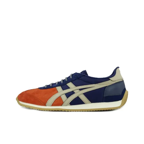 Onitsuka Tiger California 78 Устойчивый к истиранию Низкий Топ Повседневная обувь Мужская Синий Оранжевый
