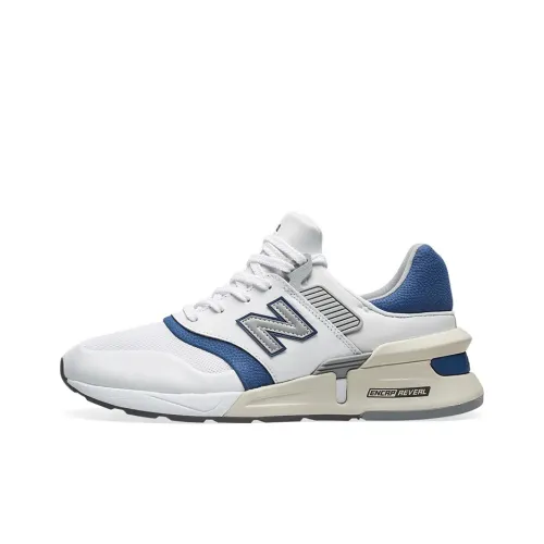 New Balance NB 997 Амортизация Устойчивость к истиранию Дышащие Низкие Кроссовки для бега Унисекс Белый Синий