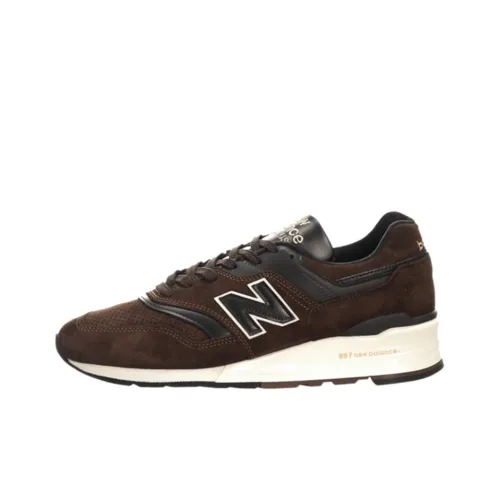 New Balance NB 997 Дышащий и Износостойкий Низкий Топ Беговые Кроссовки Унисекс Коричневый