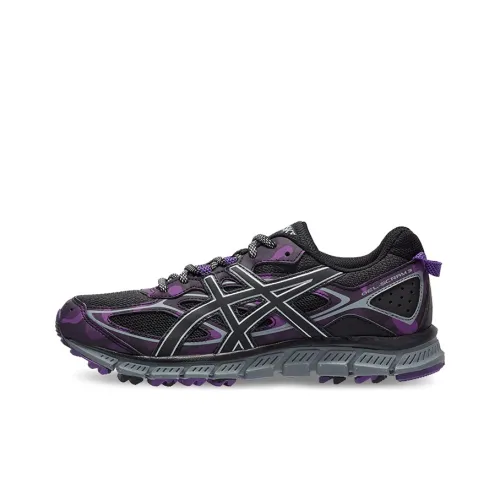 Asics Gel Scram 3 Low Топ Беговые кроссовки Женские Черный Фиолетовый