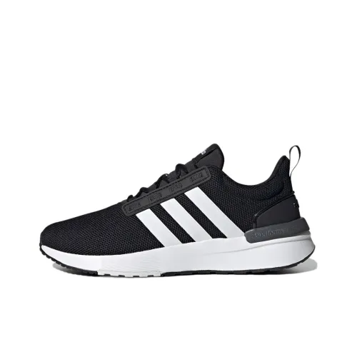 Adidas Neo Racer TR21 Устойчивый к истиранию Дышащий Легкий Низкий Топ Повседневные Беговые кроссовки Мужские Черно-белые