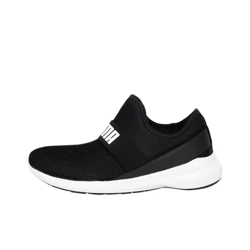 PUMA Pace Slip On Idp Легкий Низкий Топ Беговые кроссовки Мужской Черный