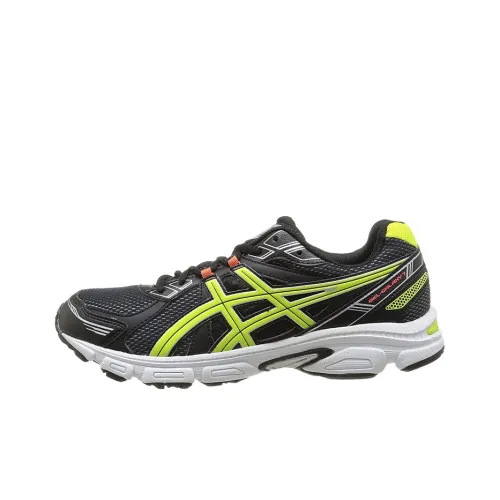 Asics Galaxy 7 Abrasion Resistant Низкий Топ Беговые кроссовки Мужские Черные Желтые