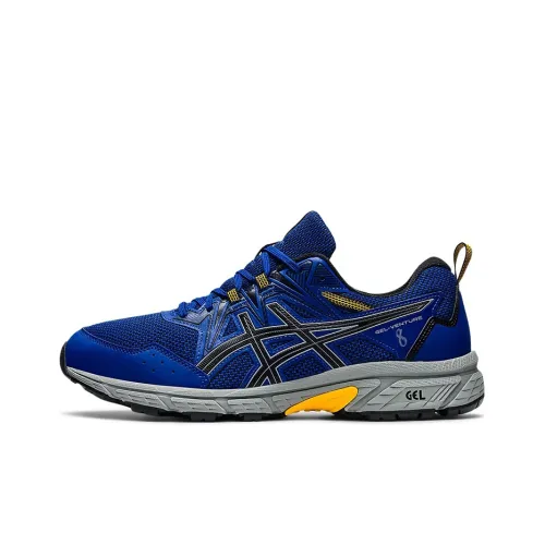 Asics Gel Venture 8 Low Топ Беговые кроссовки Мужские Темно-синий Черный