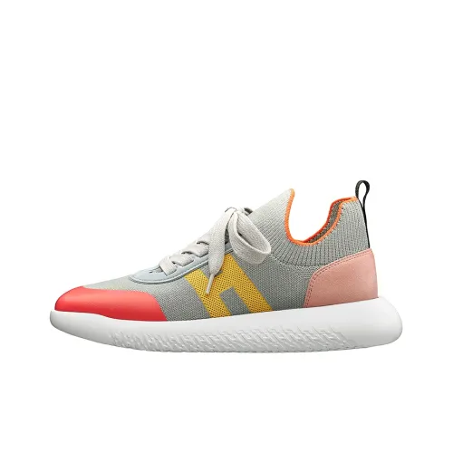 HERMES Crew SNEAKER Низкий Топ Повседневная Обувь Женская Шторм Серый