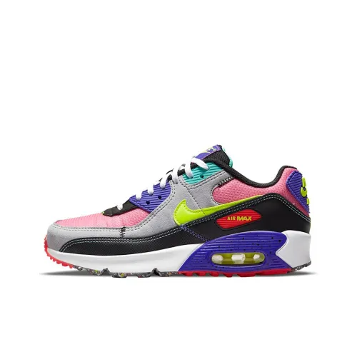 Nike Air Max 90 Low Топ Беговые кроссовки GS Многоцветный