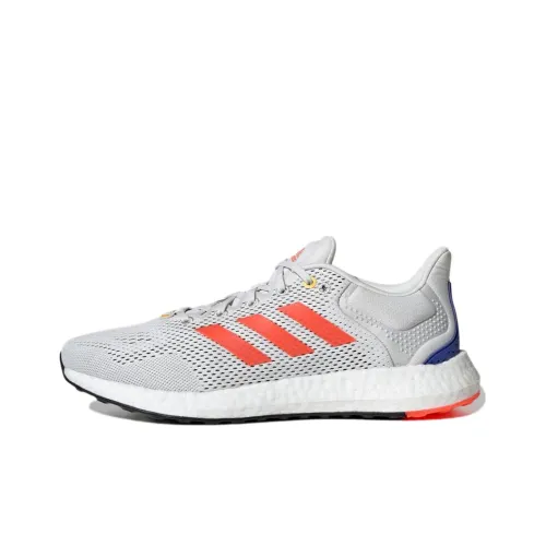 Adidas Pure Boost 21 Slip Резистентный и Дышащий Низкий Топ Беговые кроссовки Мужские Серый Красный