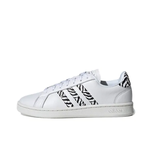 Adidas Neo GRAND COURT Low Топ Кроссовки для скейтбординга Женские Белые Черные