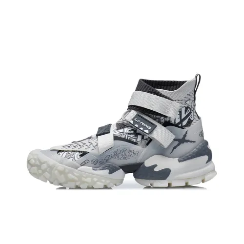 Подкладка CF MARS MARS Crisis War Противоскользящая Устойчивая к истиранию Высокий Топ Спортивная Повседневная Обувь Мужская Серый