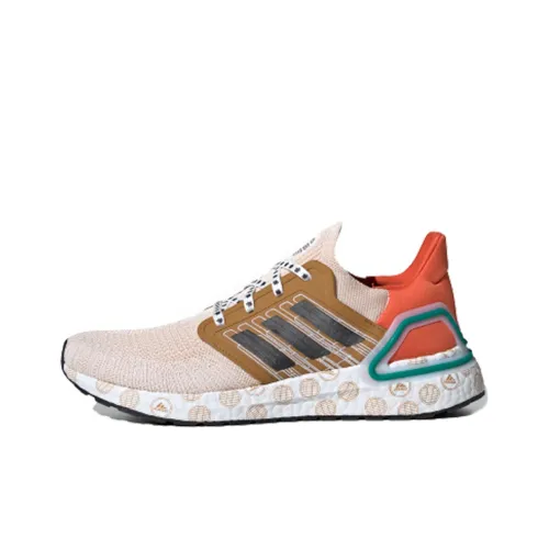 Adidas ULT Шокаблоки Slip-resistant MID Топ Беговые кроссовки Унисекс Оранжевый