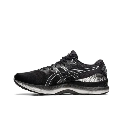 Asics Gel Nimbus 23 Low Топ Тренировочные Беговые Кроссовки Мужские Черные Серебряные
