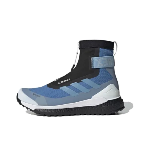adidas Terrex FREE HIKER C.Rdy Устойчивый к истиранию Высокий Топ Походная обувь Женская Черный Синий Белый