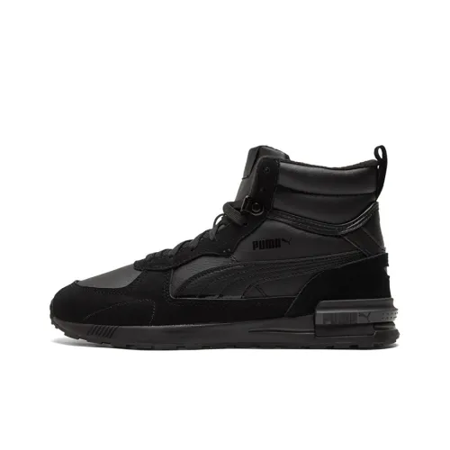 PUMA Graviton Шокаблоки Slip-resistant Abrasion-resistant MID Топ Беговые кроссовки Унисекс Черный