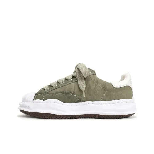 MIHARA YASUHIRO Blakey Low Топ Стильные Скейтбординги Унисекс Зеленый