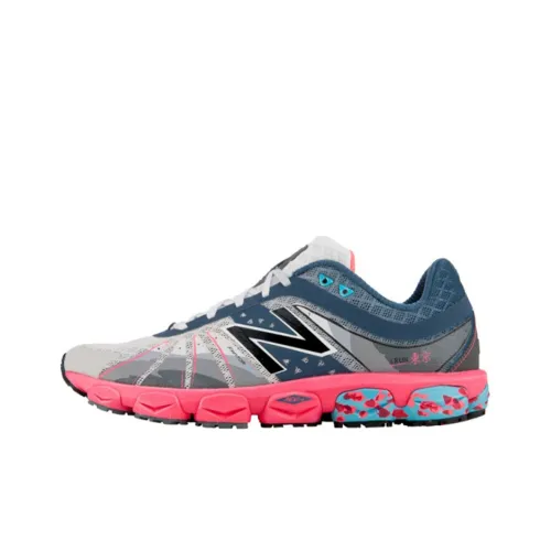 New Balance NB 890 Low Топ Беговые кроссовки Мужской Серый Синий Розовый