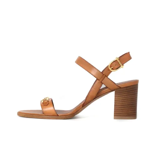 CELINE Triomphe One Ремешок Сандалии Женские Умбра