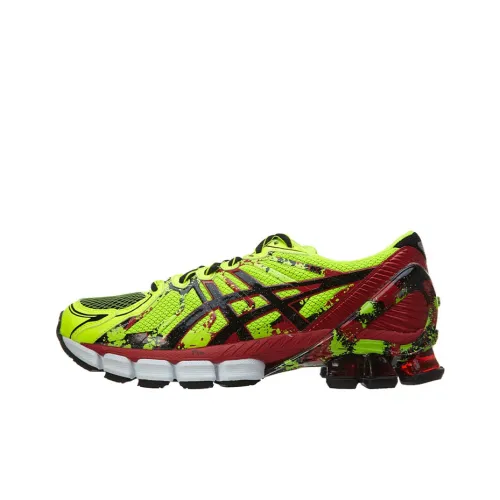 Asics Gel Sendai 2 Gel Sendai Low Топ Беговые кроссовки Мужские Желтый Красный