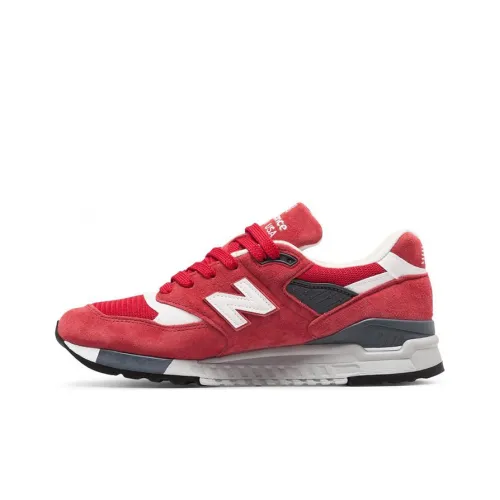 New Balance NB 998 Low Топ Марафон Беговые кроссовки Мужской Красный