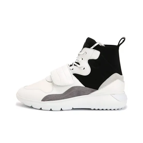 HOGAN ICUBE Высокий Топ Повседневная Обувь Мужская Белый Черный Серый