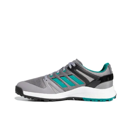 Adidas Дышащие Низкие Кроссовки Casual для Бега Мужские Серые Зеленые